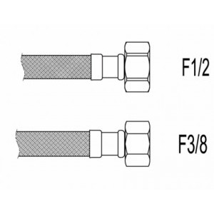 Racord Flexibil FI-FI 80CM 1/2*3/8